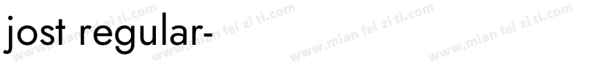 jost regular字体转换